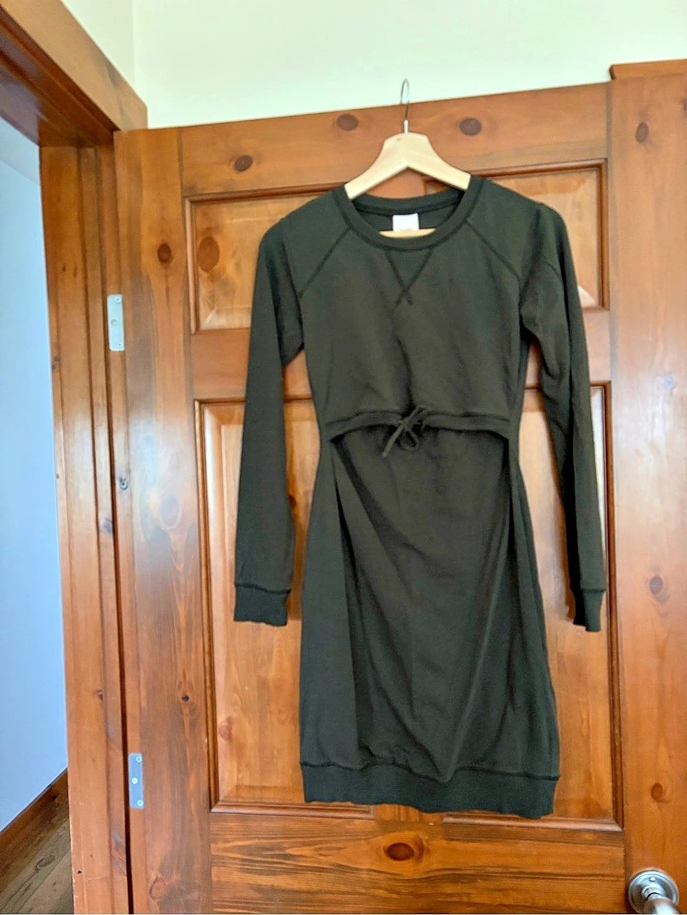 Boob Nursing Dress Olive Green Size XS Like New